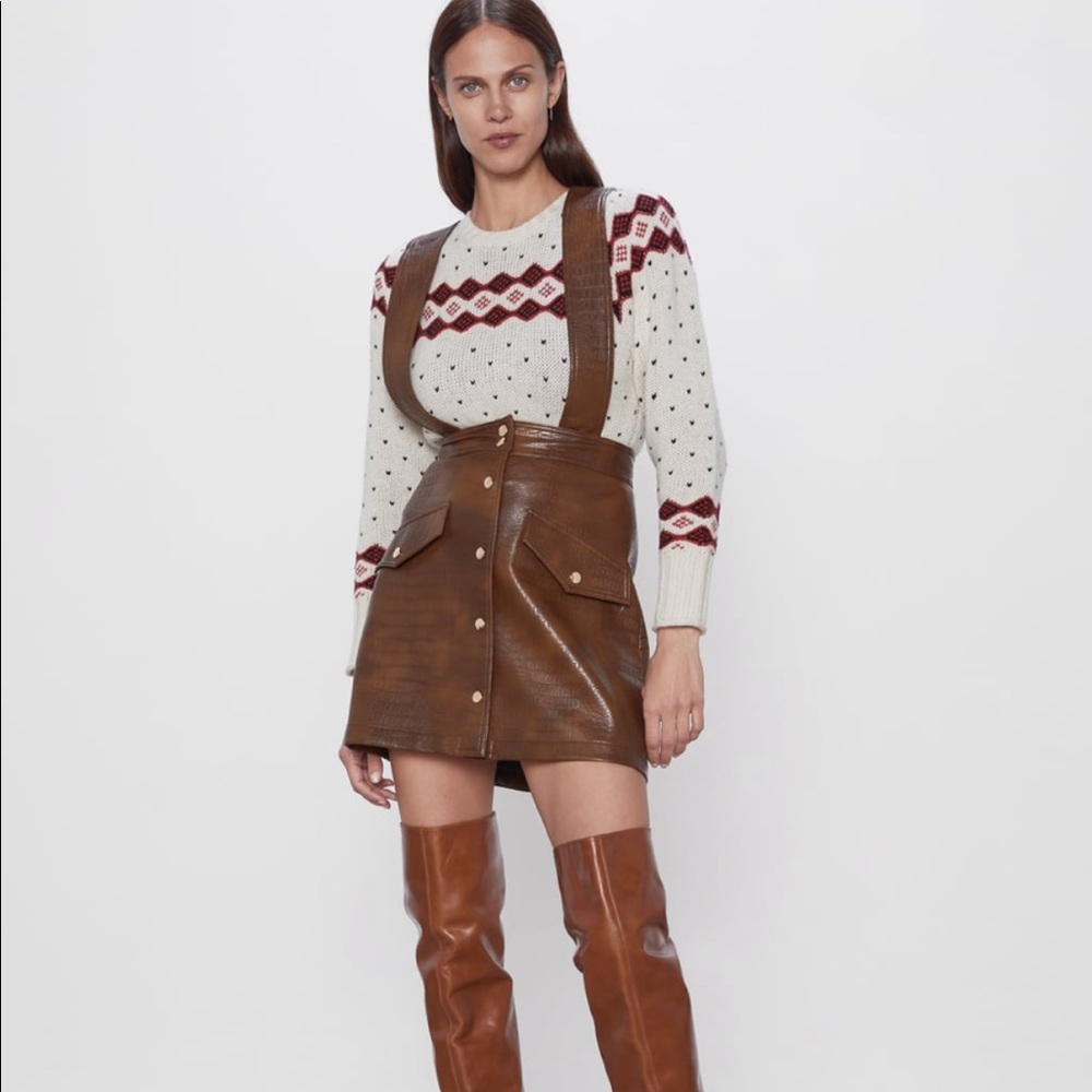 NWOT Zara Faux Leather